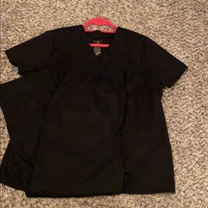 1XL/1XLP JAANUU SCRUB SET BLACK NWOT
